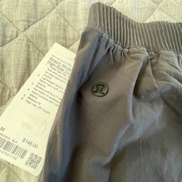 NWT Lululemon Stretch Woven Wide Leg High Rise Crop Pants - Picture 9 of 10